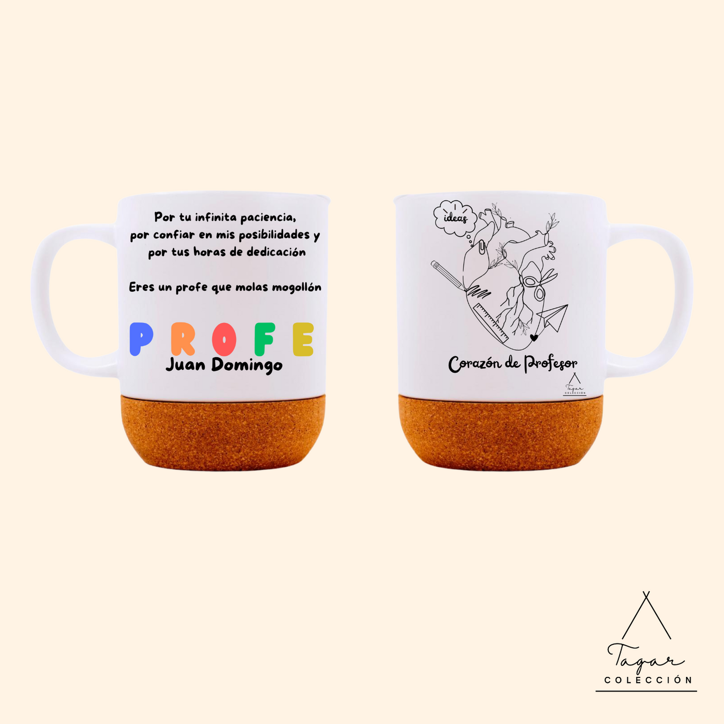 TAZA CORAZON DE PROFESOR