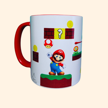 TAZA ROJA SUPER MARIO