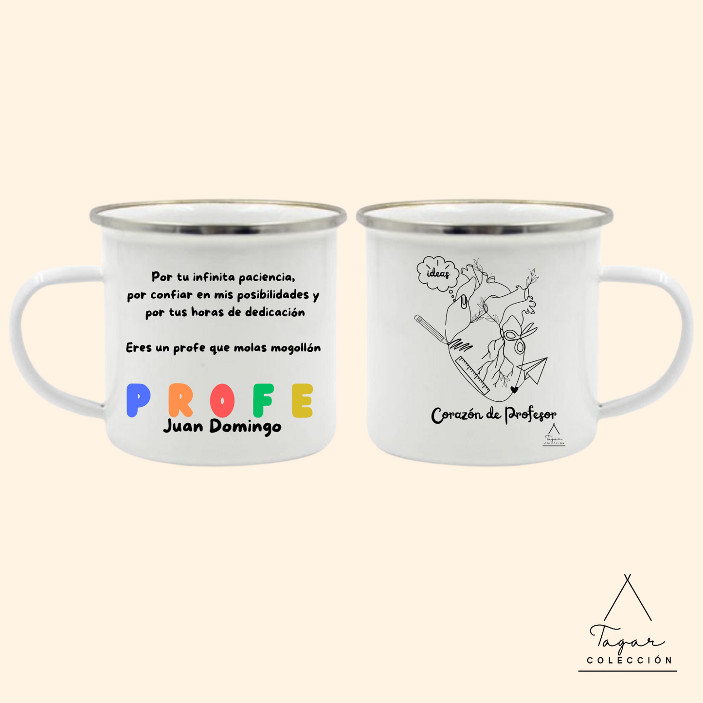 TAZA CORAZON DE PROFESOR