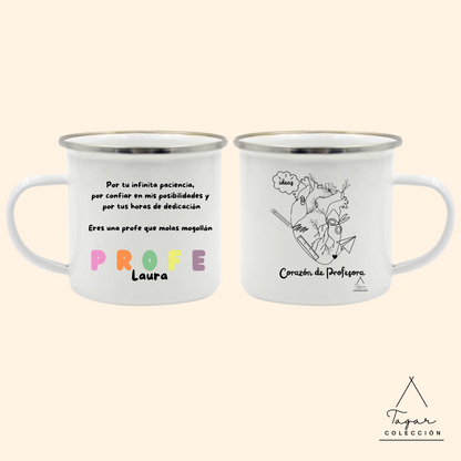 TAZA CORAZÓN DE PROFESORA