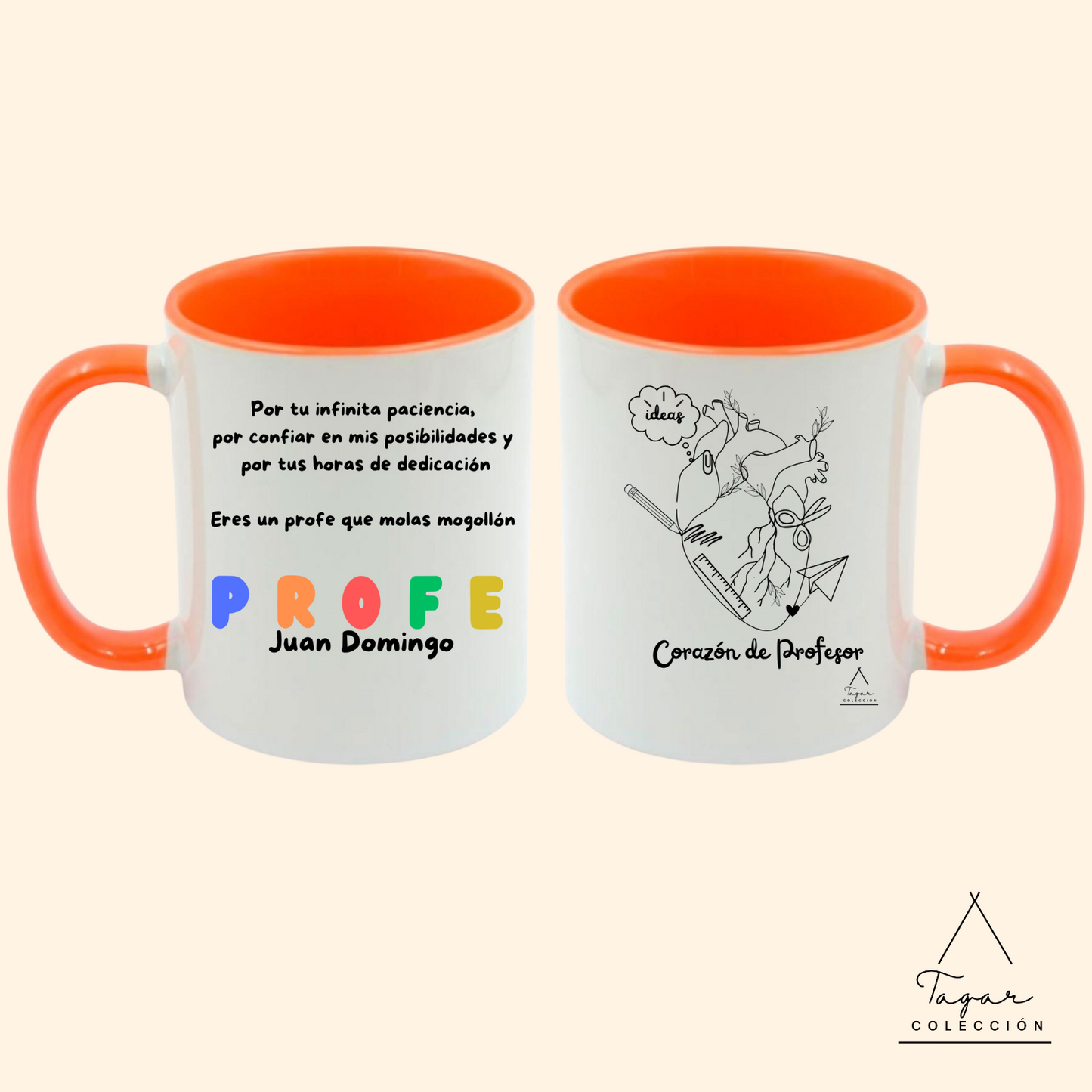 TAZA CORAZON DE PROFESOR