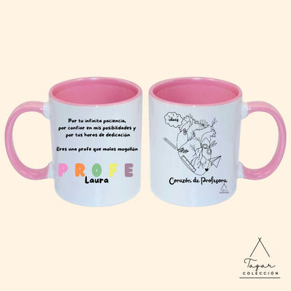 TAZA CORAZÓN DE PROFESORA