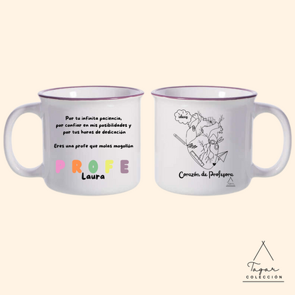 TAZA CORAZÓN DE PROFESORA