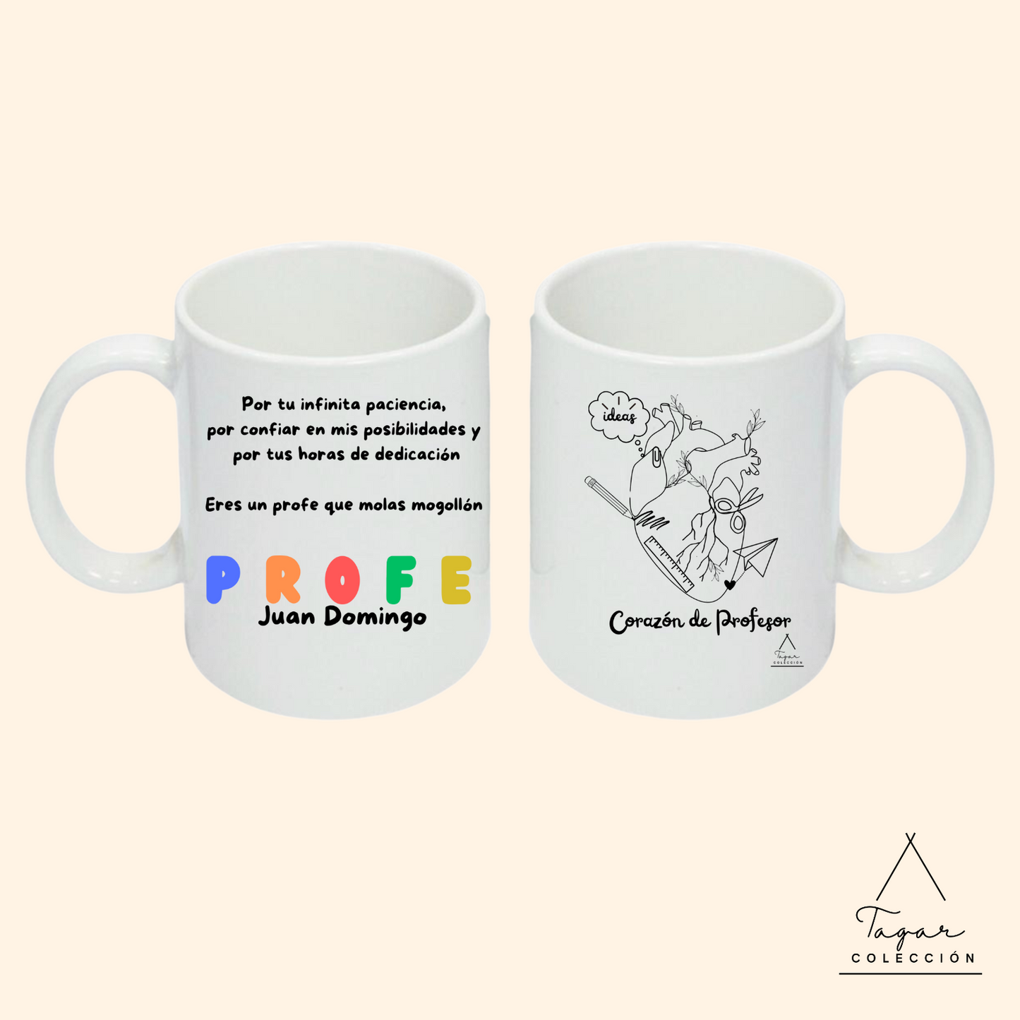 TAZA CORAZON DE PROFESOR